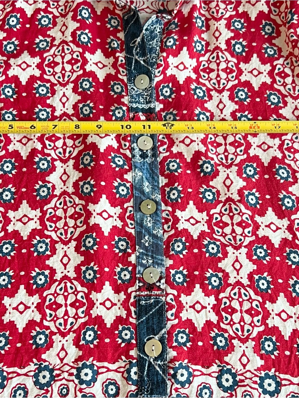 John Mark Women's Geometric Patterned Button-Up Tunic Size M - Picture 9 of 13